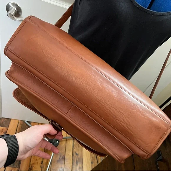 Vintage Coach Harrison Brown Leather Briefcase 5283 - Picture 11 of 16